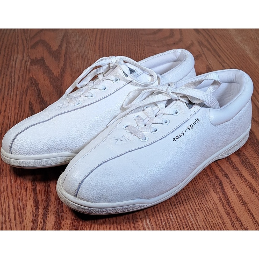 Easy Spirit Women's White Leather AP 1 Walking Shoes Comfort Sneakers Size 9 W